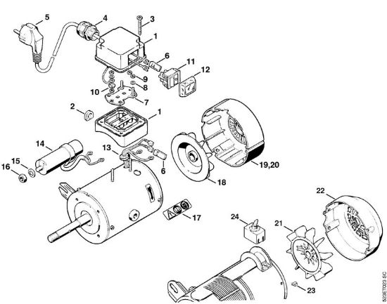 Elettromotore 230 V/50 Hz HOS HOS brand Stihl